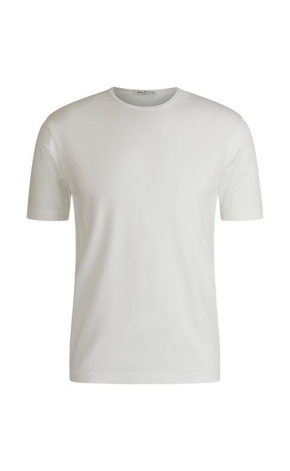 Rundhals-T-Shirt aus Premium Jersey, kurzarm, Accurate Fit