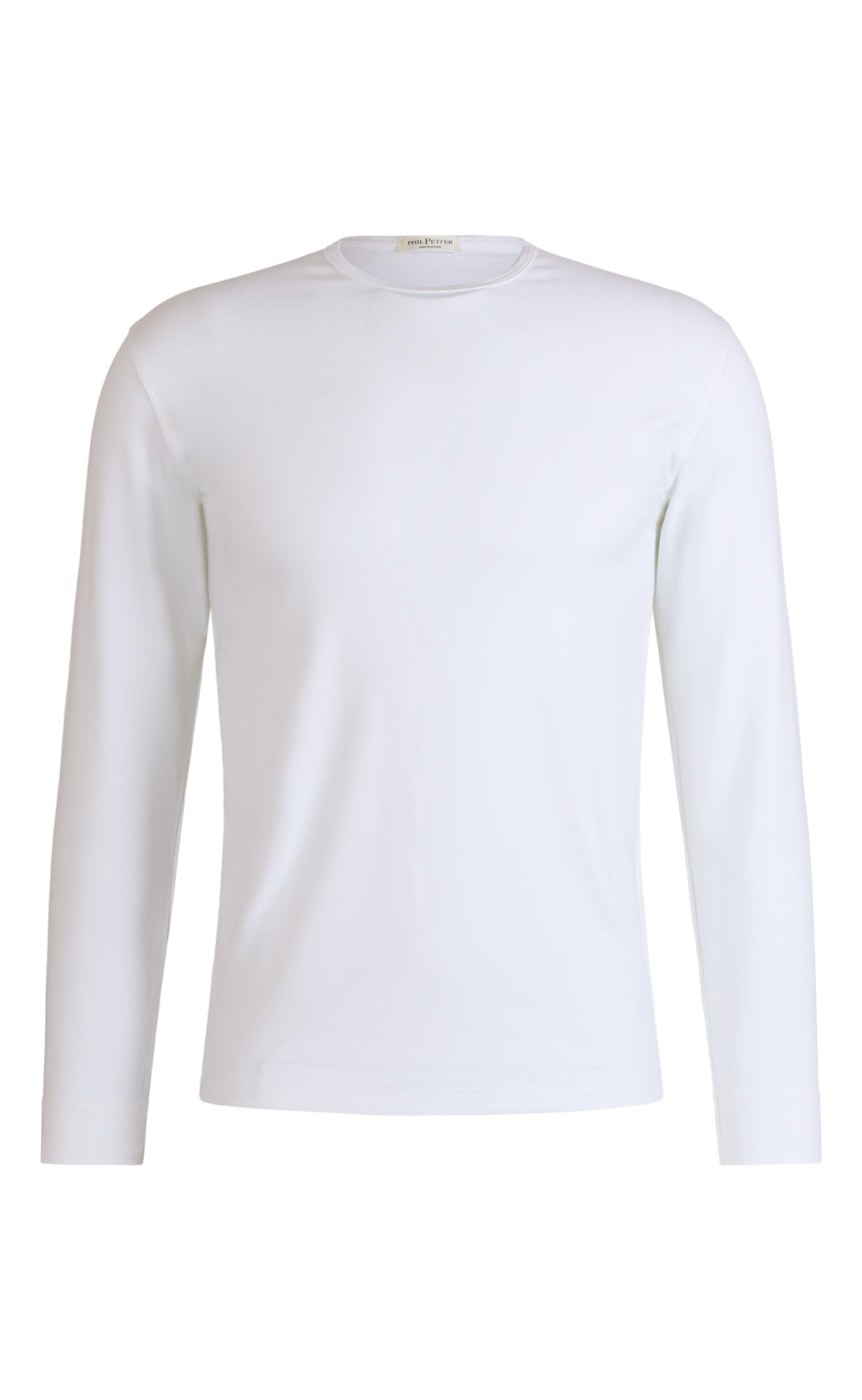 Rundhals-Shirt aus Premium Jersey, langarm, Regular Fit
