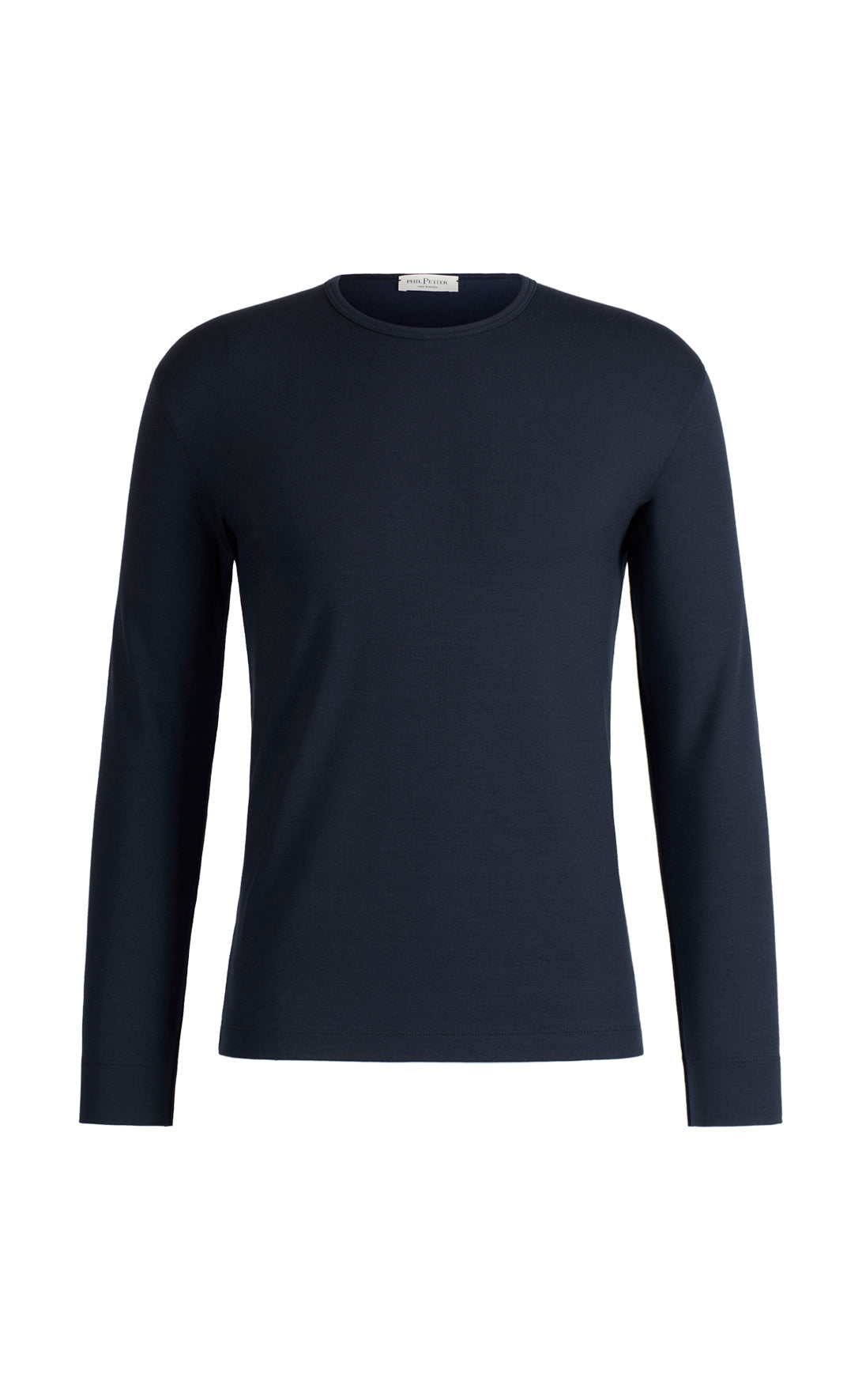 Rundhals-Shirt aus Premium Jersey, langarm, Regular Fit