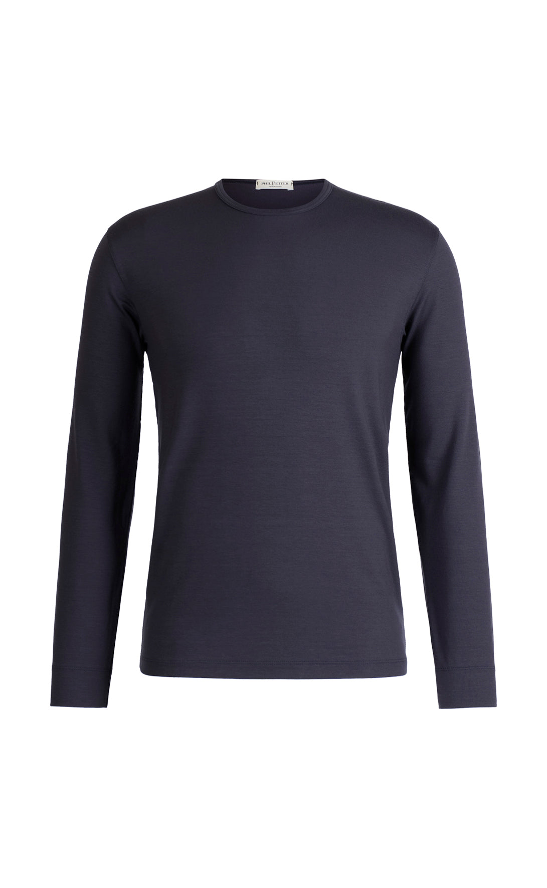 Rundhals-Shirt aus Premium Jersey, langarm, Regular Fit
