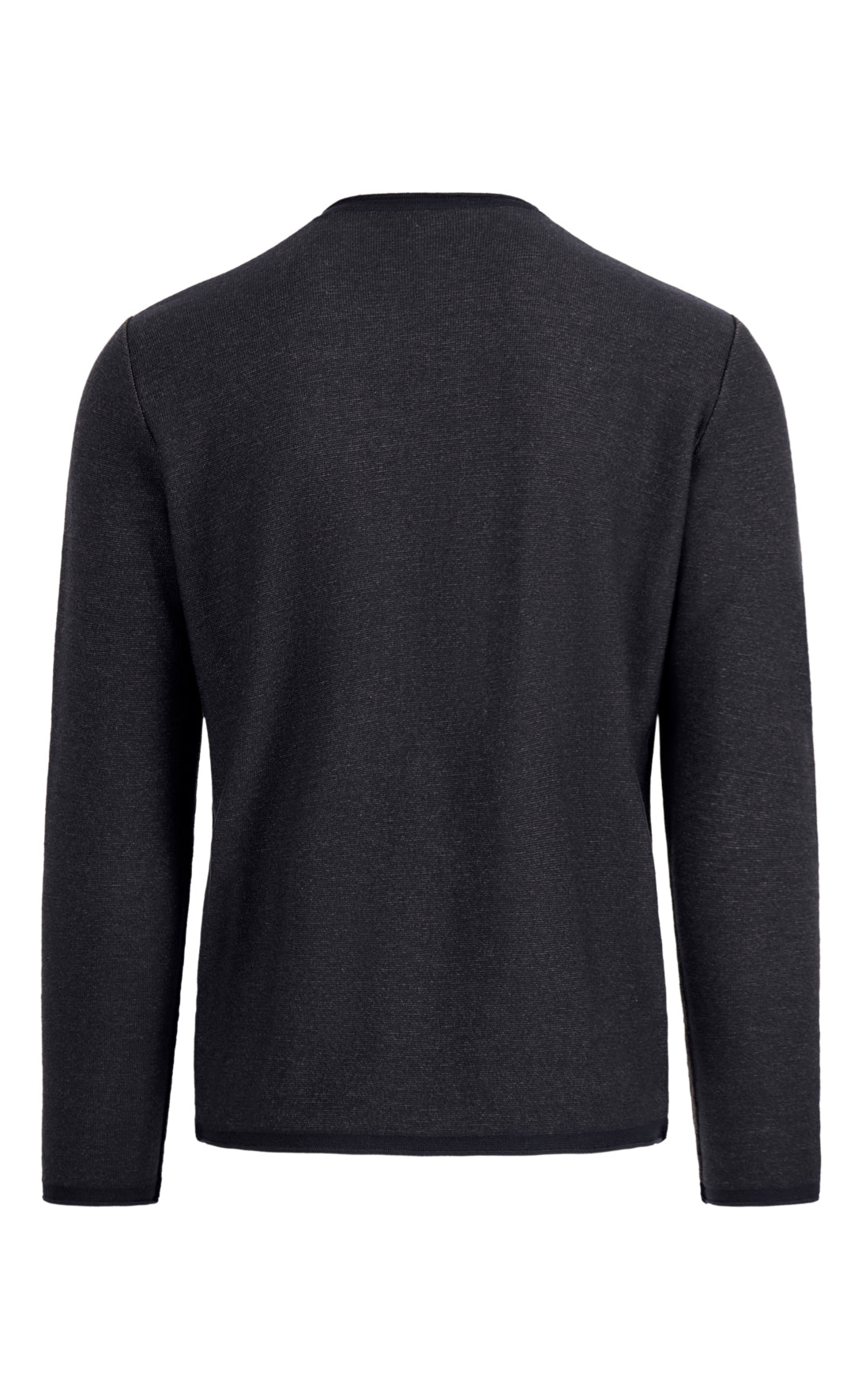 Supersofter Doubleface-Pullover: außen Merino, innen Baumwolle, relaxed fit
