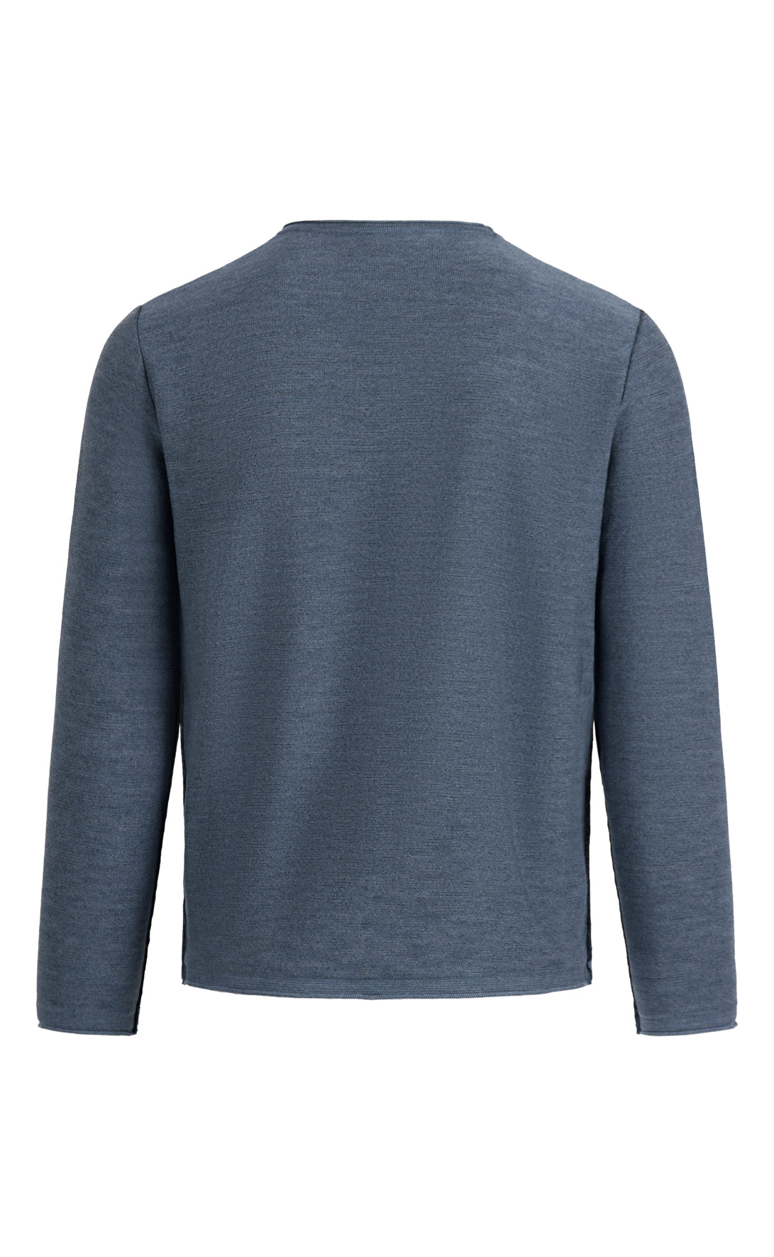 Supersofter Doubleface-Pullover: außen Merino, innen Baumwolle, relaxed fit