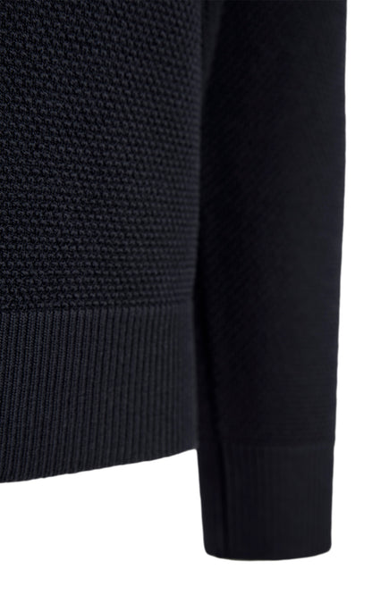 Pullover aus 100% Merino in Reiskorn-Strickoptik, relaxed fit