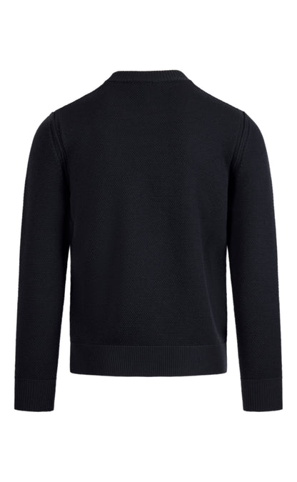 Pullover aus 100% Merino in Reiskorn-Strickoptik, relaxed fit