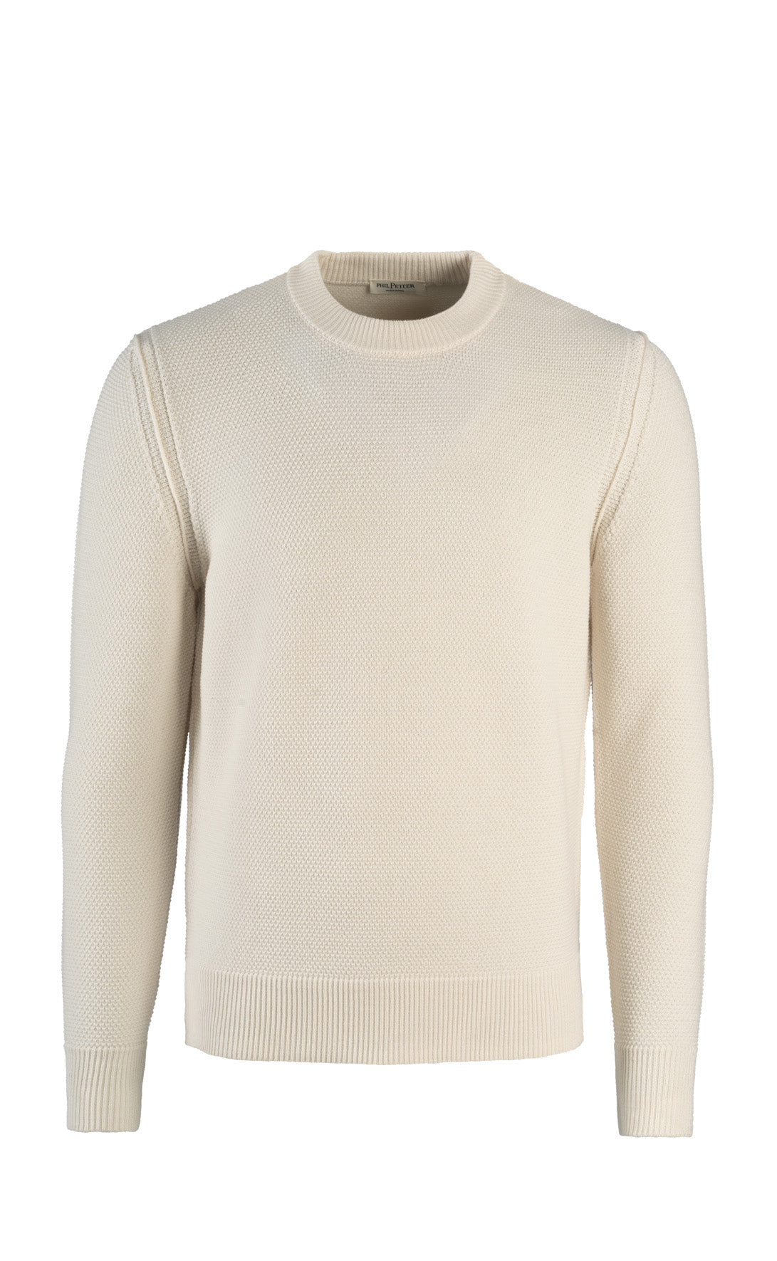 Pullover aus 100% Merino in Reiskorn-Strickoptik, relaxed fit