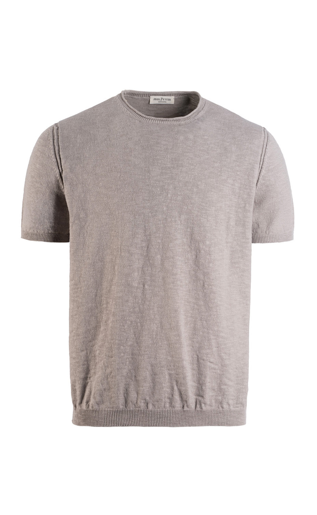 Kurzarm-Pullover aus weichem Baumwoll Flammengarn, Relaxed Fit