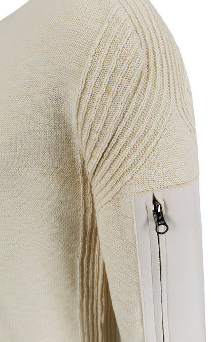 Sportlicher Pullover aus weicher Baumwolle und Zipptasche am Arm, relaxed Fit