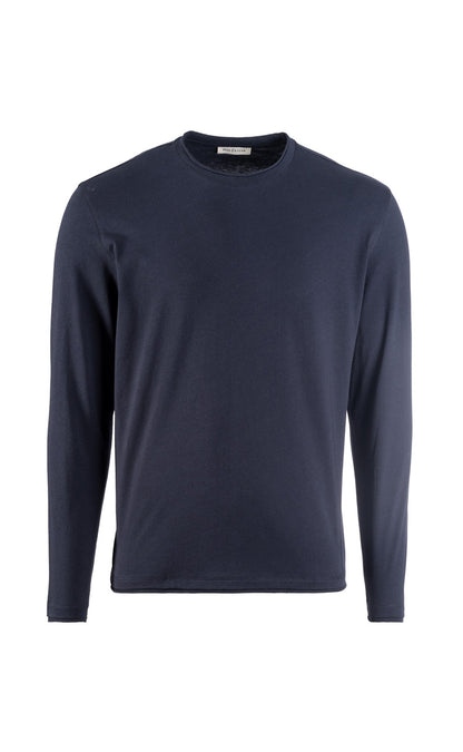 Shirt langarm aus feinstem Pima Baumwoll-Jersey, regular fit