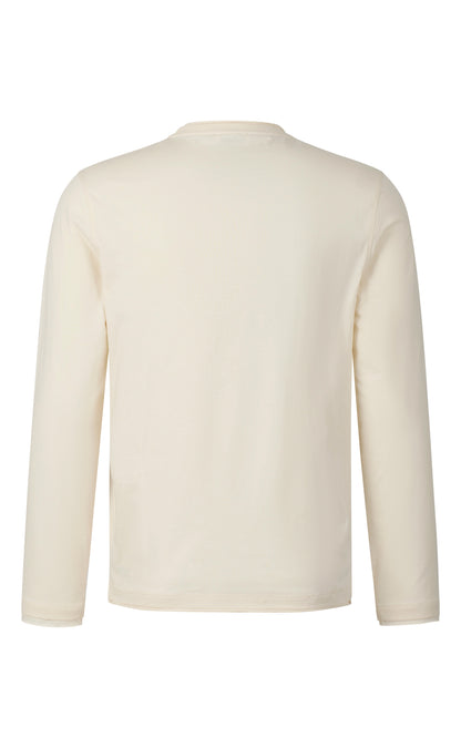 Shirt langarm aus feinstem Pima Baumwoll-Jersey, regular fit