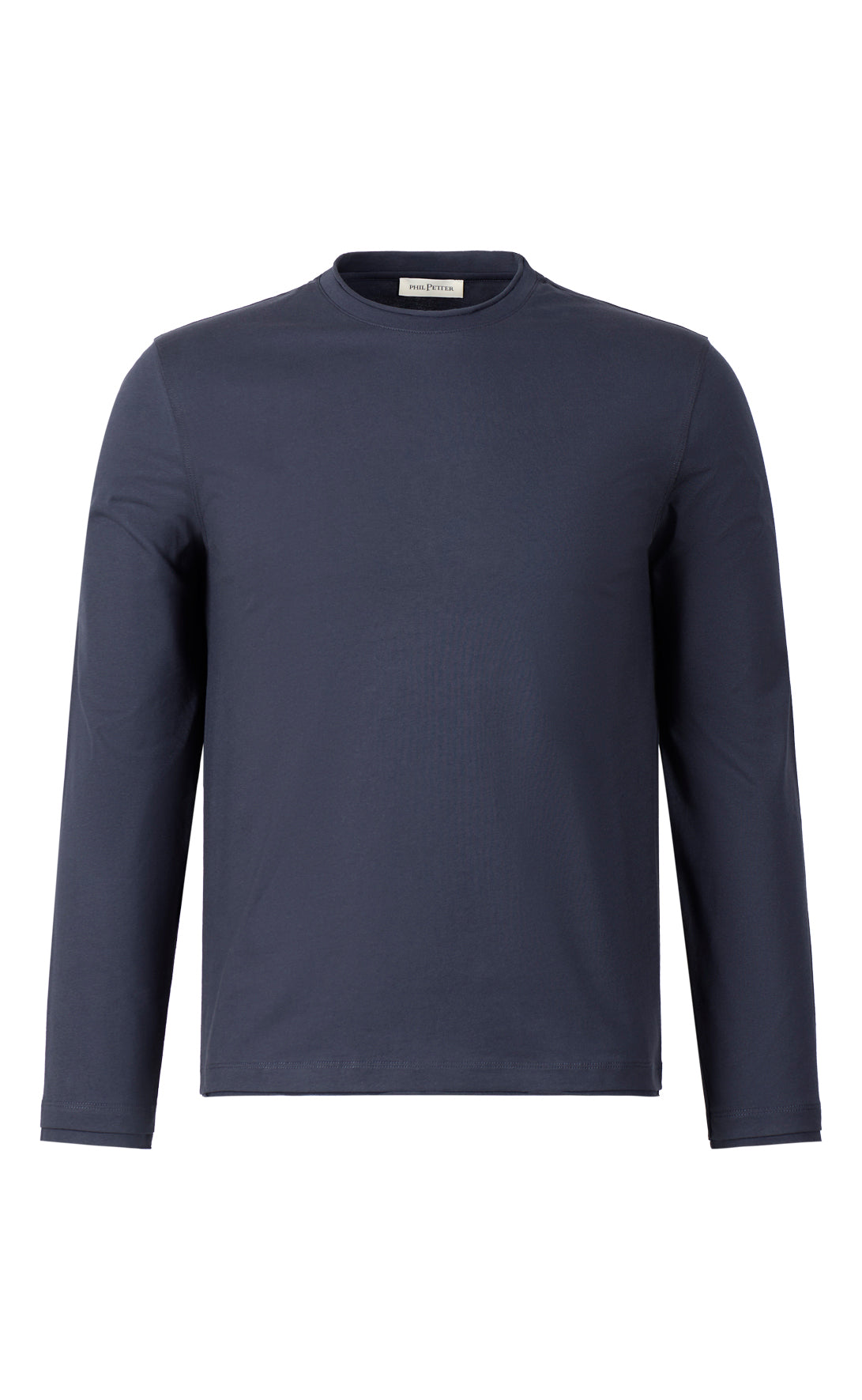 Shirt langarm aus feinstem Pima Baumwoll-Jersey, regular fit
