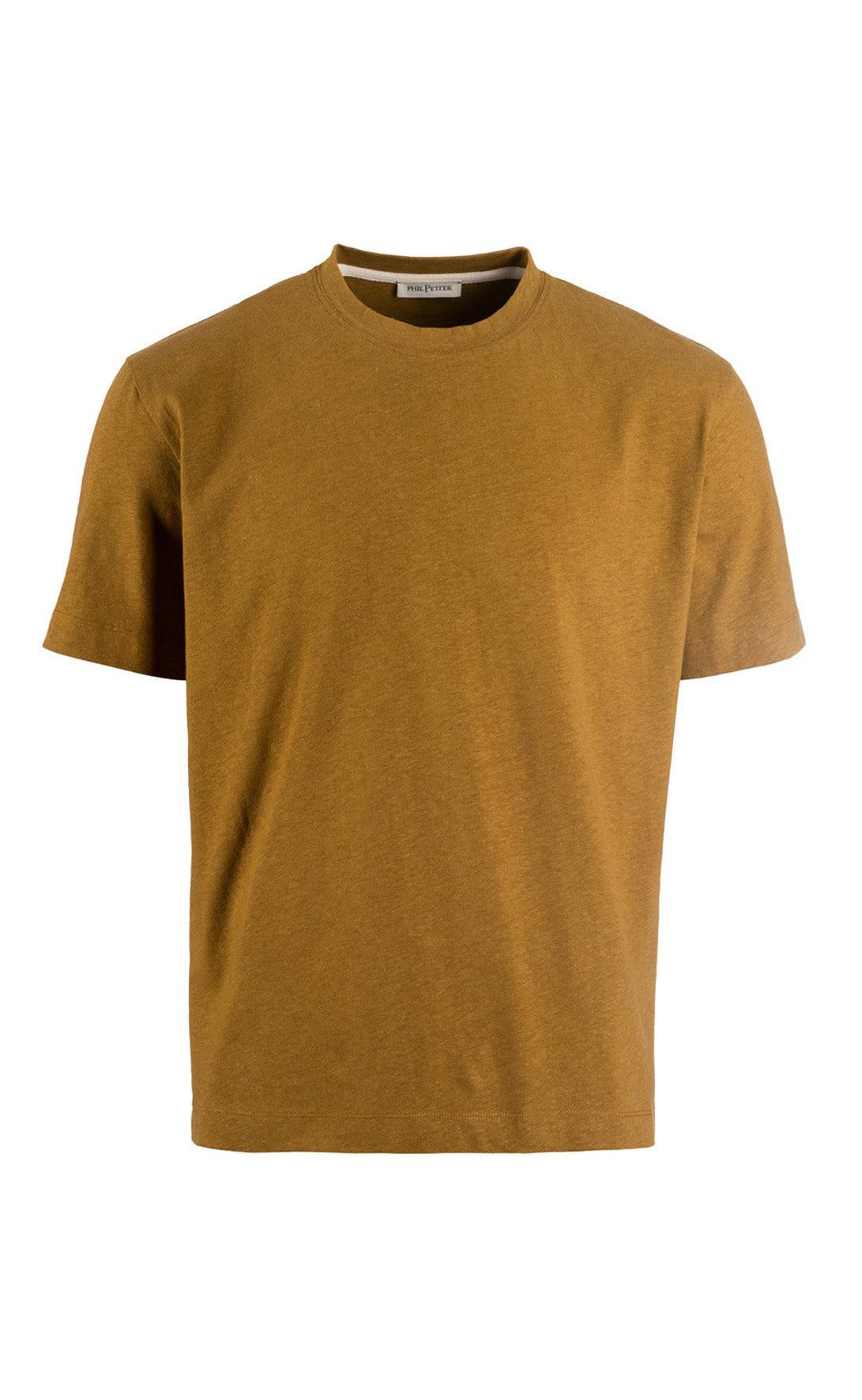 T-Shirt aus kühlender Baumwoll-Leinen Mischung, legere Passform