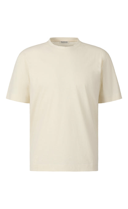 T-Shirt aus kühlender Baumwoll-Leinen Mischung, legere Passform