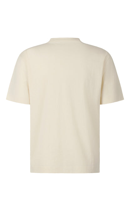T-Shirt aus kühlender Baumwoll-Leinen Mischung, legere Passform