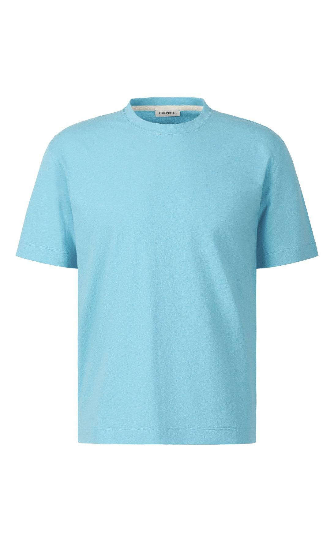 T-Shirt aus kühlender Baumwoll-Leinen Mischung, legere Passform