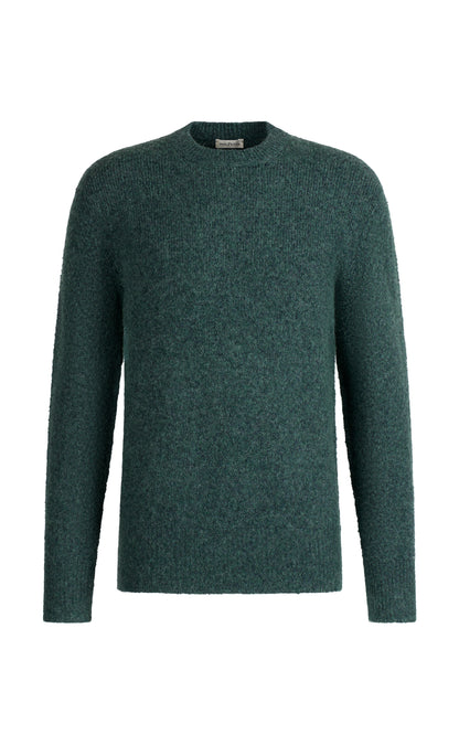 Nahtlos gestrickter Pullover aus supersoftem Tweedgarn, relaxed fit