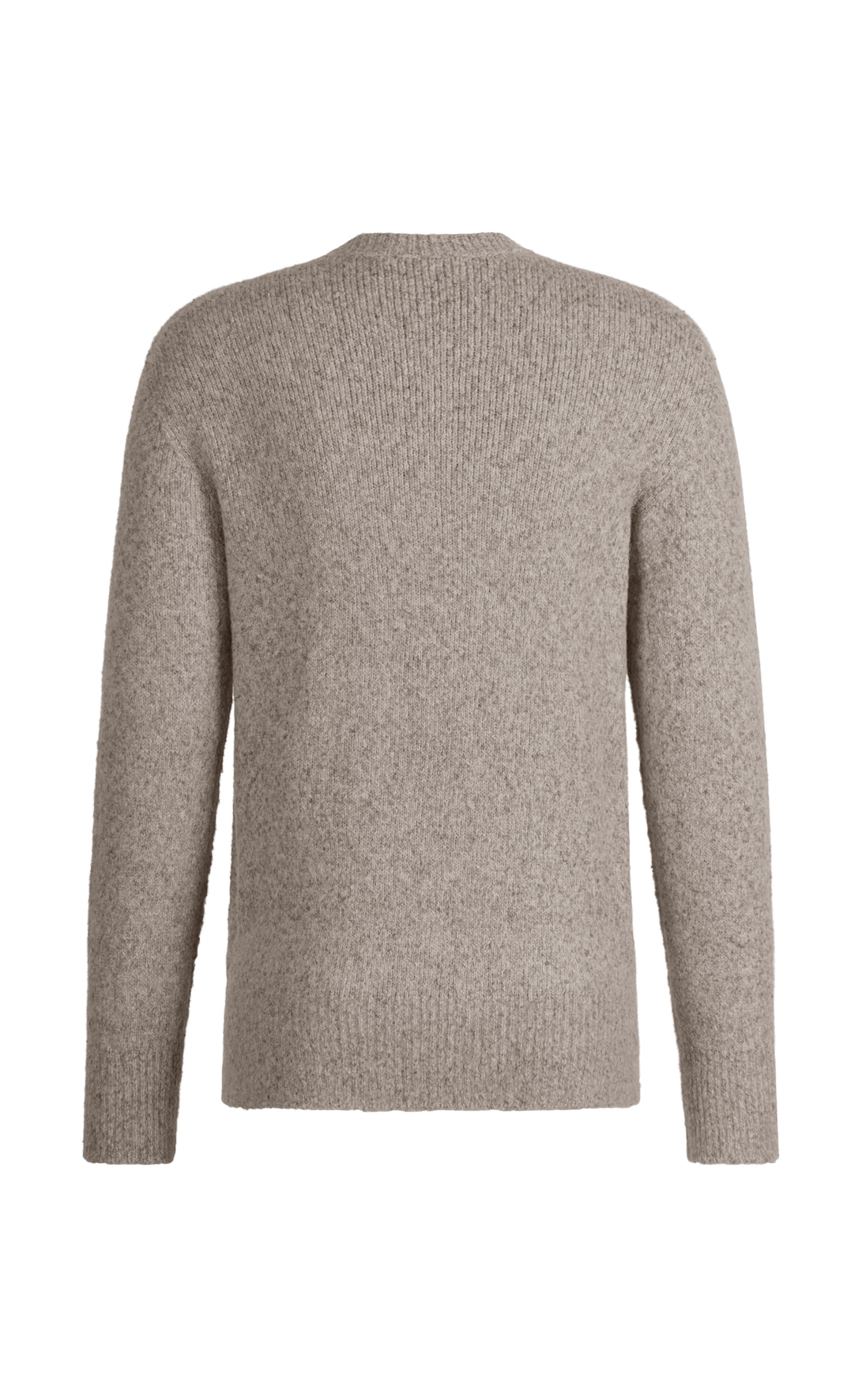Nahtlos gestrickter Pullover aus supersoftem Tweedgarn, relaxed fit