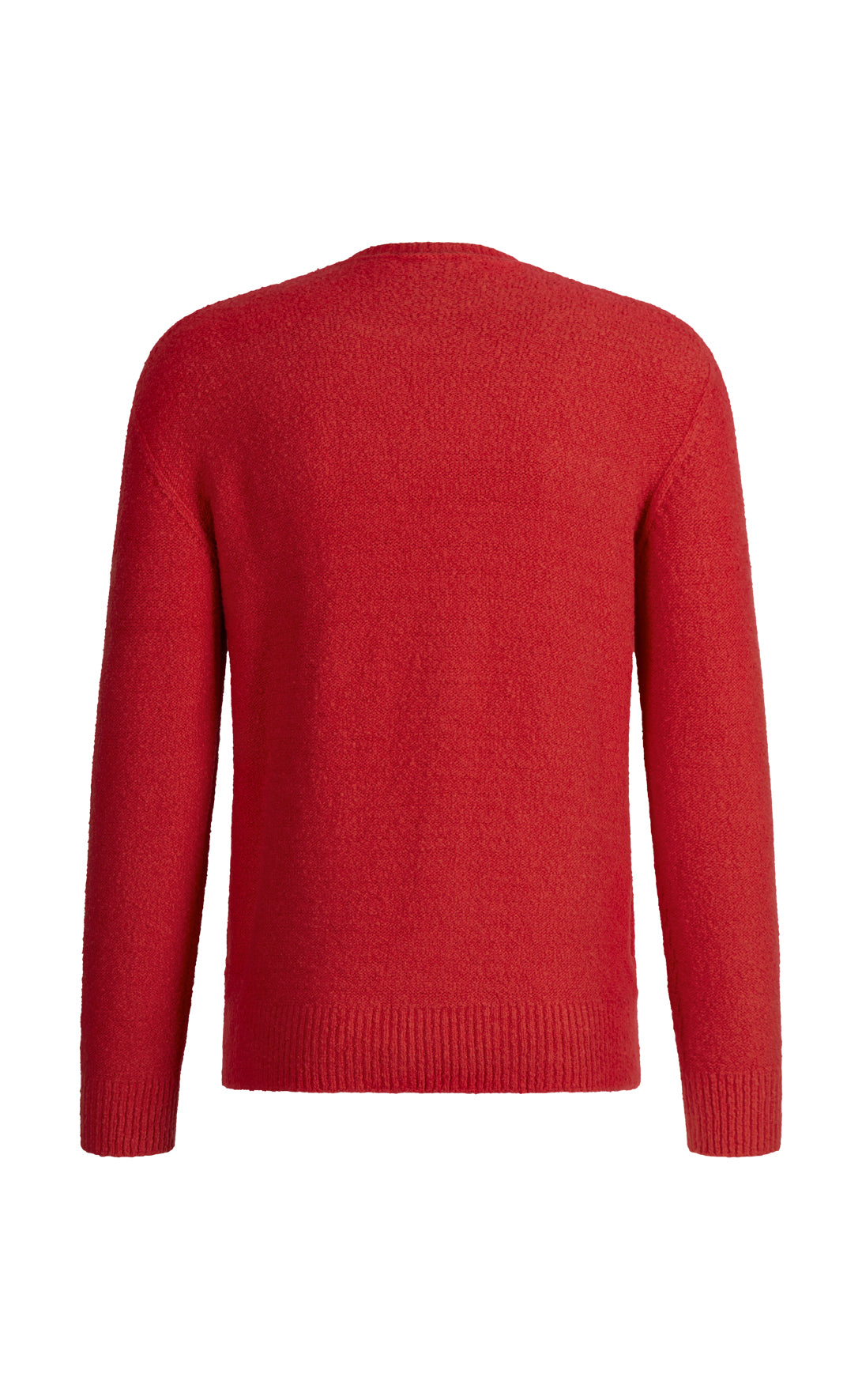Nahtlos gestrickter Rundhals-Pullover aus hautfreundlicher Winterbaumwolle, relaxed fit