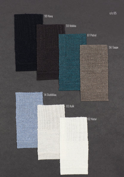 Eleganter Rundhalspullover in dezenter Waffelstruktur aus feinster Merinowolle