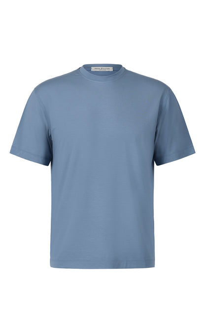 Pflegeleichtes Premium-T-Shirt aus dezent körnigem Viskose-Jersey, relaxed fit
