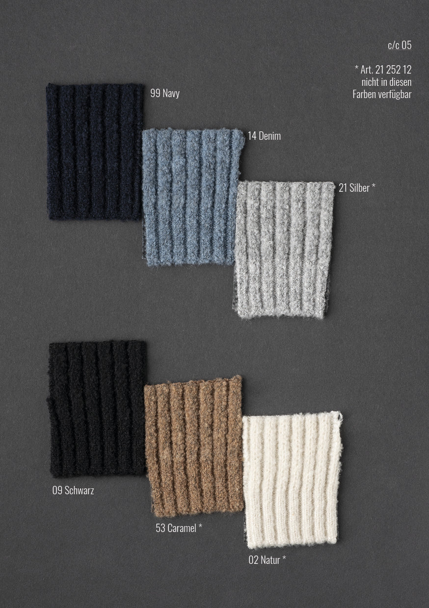 Overshirt aus leichtem Merino-Bouclé-Garn in Rippenstruktur, relaxed fit