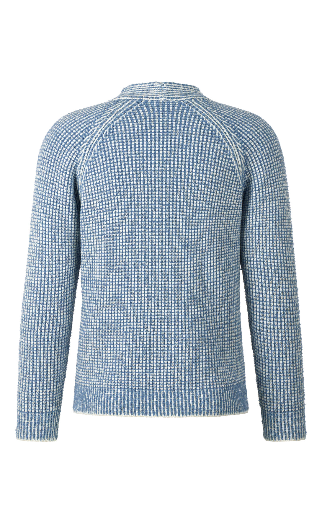 Moderner Merino-Doppelperlfang-Cardigan im Fake-Fur-Look, relaxed fit