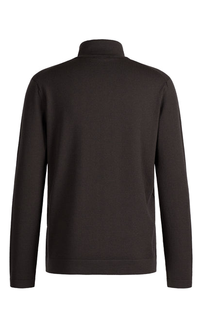 Super komfortable Zippjacke aus Merinowolle mit funktionalem Stretchanteil, regular fit