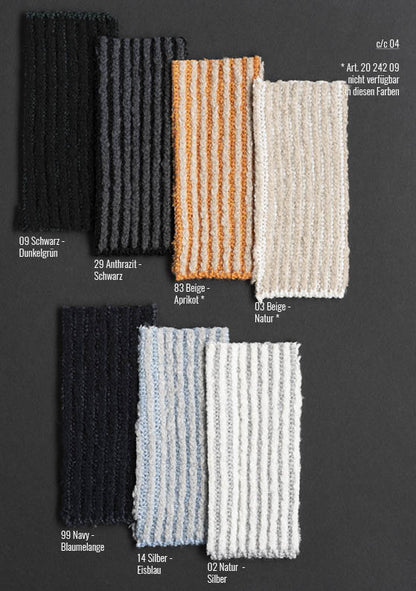 Zippjacke aus Wintercotton-Merino Wolle