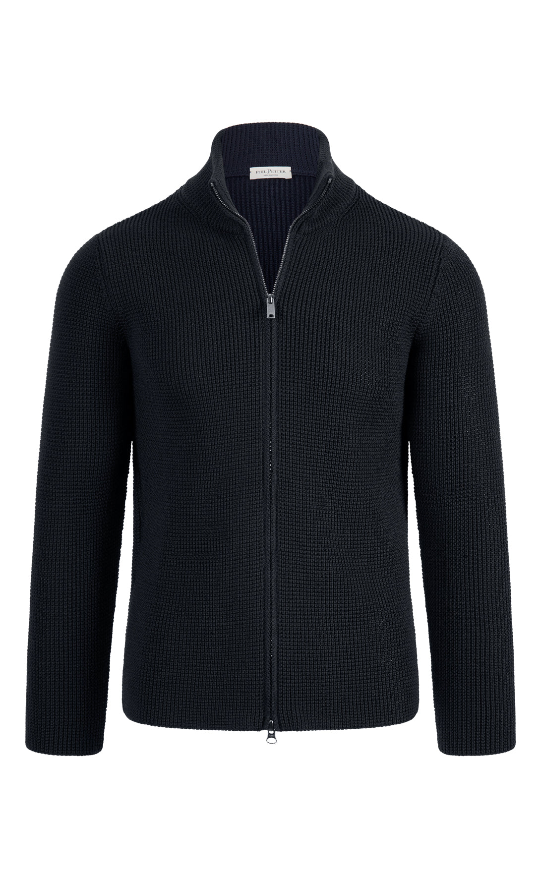 Zippjacke  aus >10.000m feinster Merinowolle, regular fit