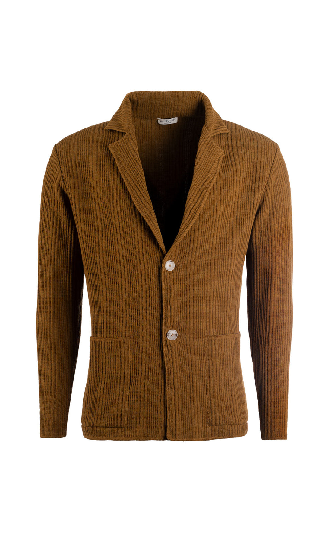 Stricksakko aus feinster Baumwolle, Seersucker-Strick, Akkurater Fit