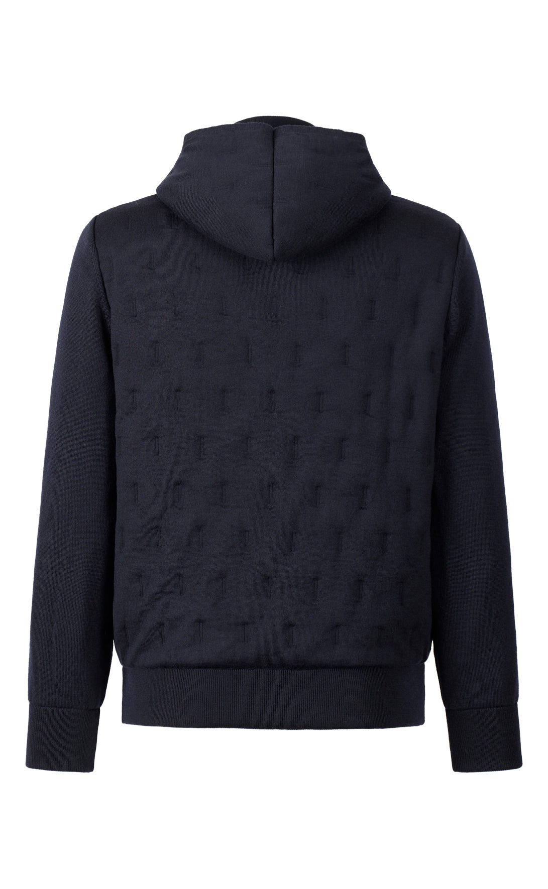 Premium Outdoor-Strickjacke in Steppoptik aus feinster Merinowolle, relaxed fit