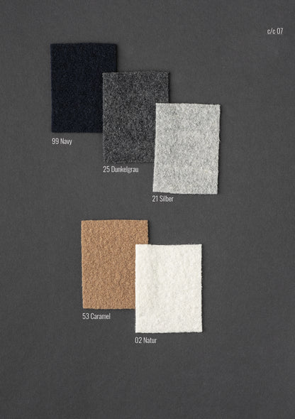 Cabanjacke aus 100% gewalkter Merinowolle,  relaxed fit