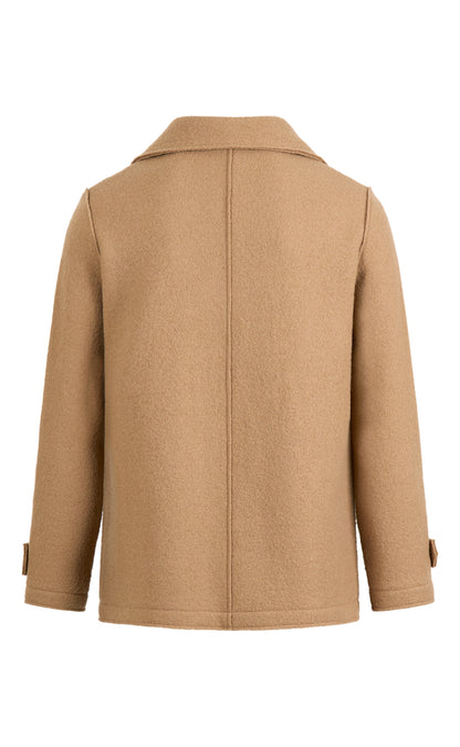 Cabanjacke aus 100% gewalkter Merinowolle,  relaxed fit