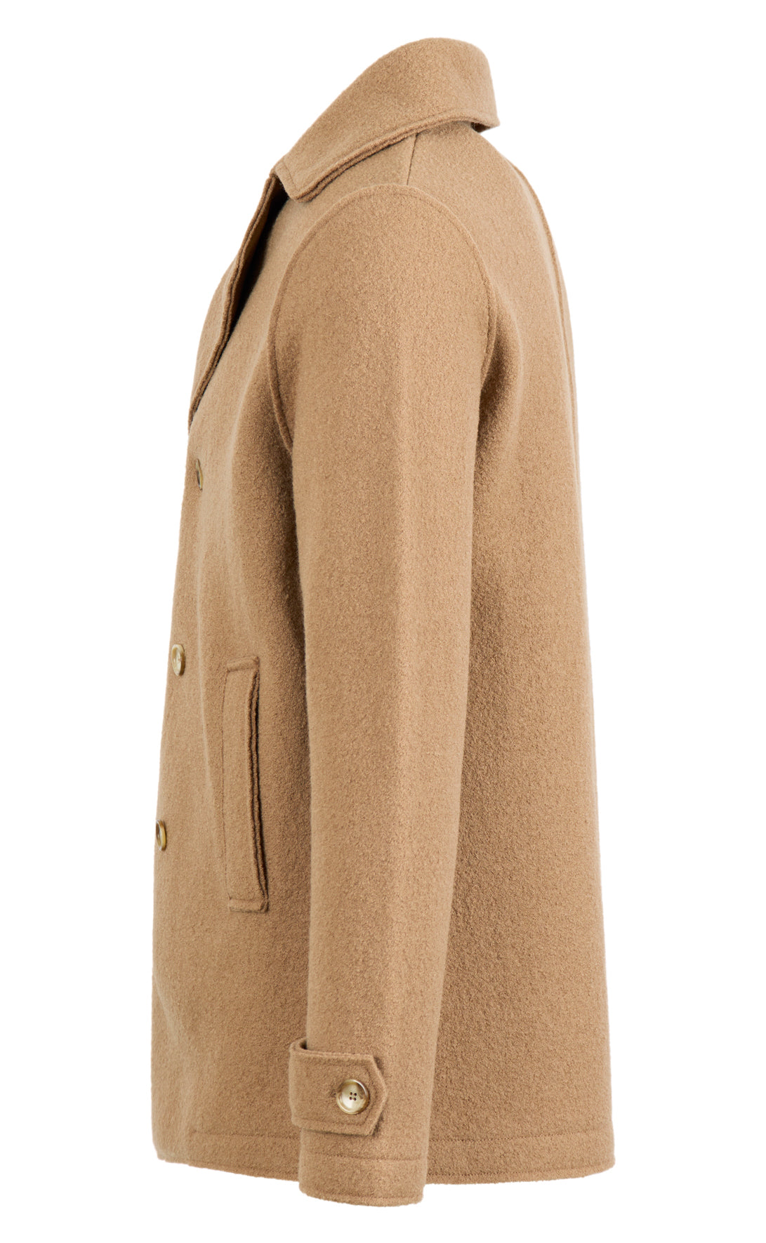 Cabanjacke aus 100% gewalkter Merinowolle,  relaxed fit