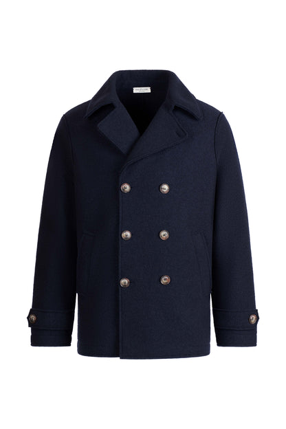 Cabanjacke aus reinem Outdoor-Merino-Wollwalk, relaxed fit