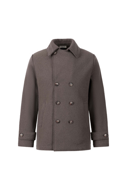Cabanjacke aus reinem Outdoor-Merino-Wollwalk, relaxed fit