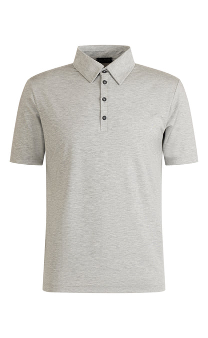 Polo-Shirt aus Premium Jersey, kurzarm, mit Knopfleiste