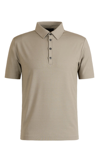 Polo-Shirt aus Premium Jersey, kurzarm, mit Knopfleiste