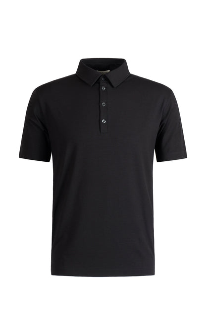 Polo-Shirt aus Premium Jersey, kurzarm, mit Knopfleiste