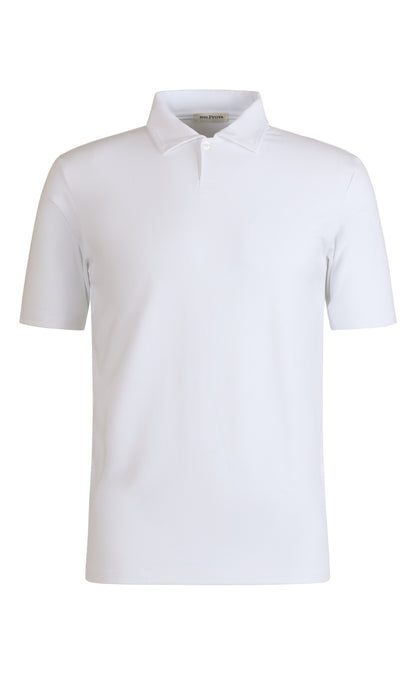 Polo-Shirt aus Premium Viskose Jersey, 1-Knopf