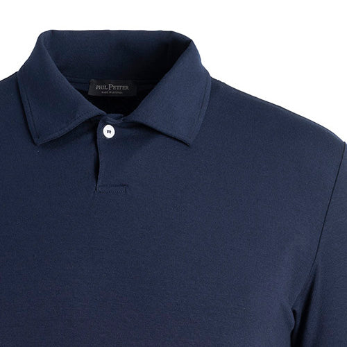 Polo-Shirt aus Premium Viskose Jersey, 1-Knopf