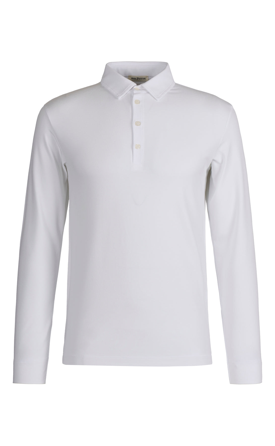 Polo langarm aus Viskose Premium Jersey