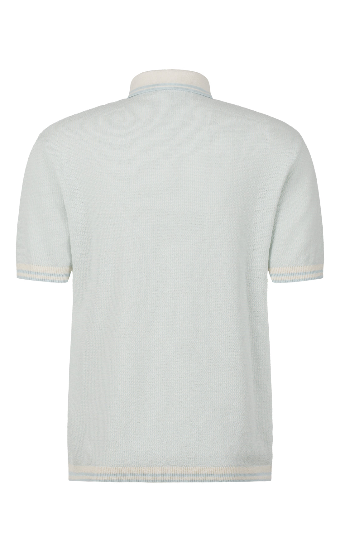 Polo-Shirt in Piqué-Strick aus Baumwoll-Bouclé, kurzarm, Regular Fit