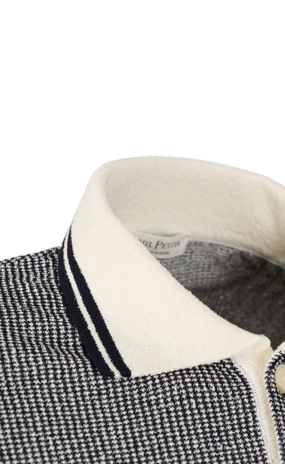 Polo-Shirt in Piqué-Strick aus Baumwoll-Bouclé, kurzarm, Regular Fit