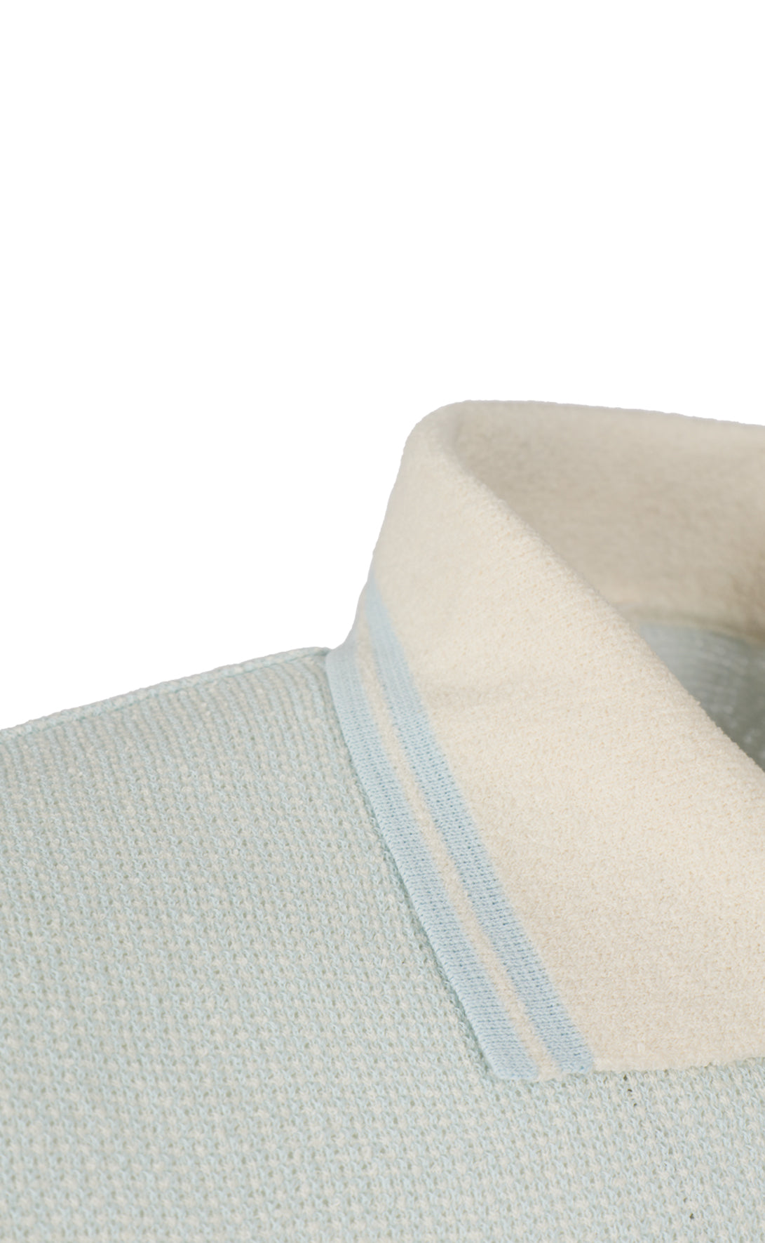 Polo-Shirt in Piqué-Strick aus Baumwoll-Bouclé, kurzarm, Regular Fit