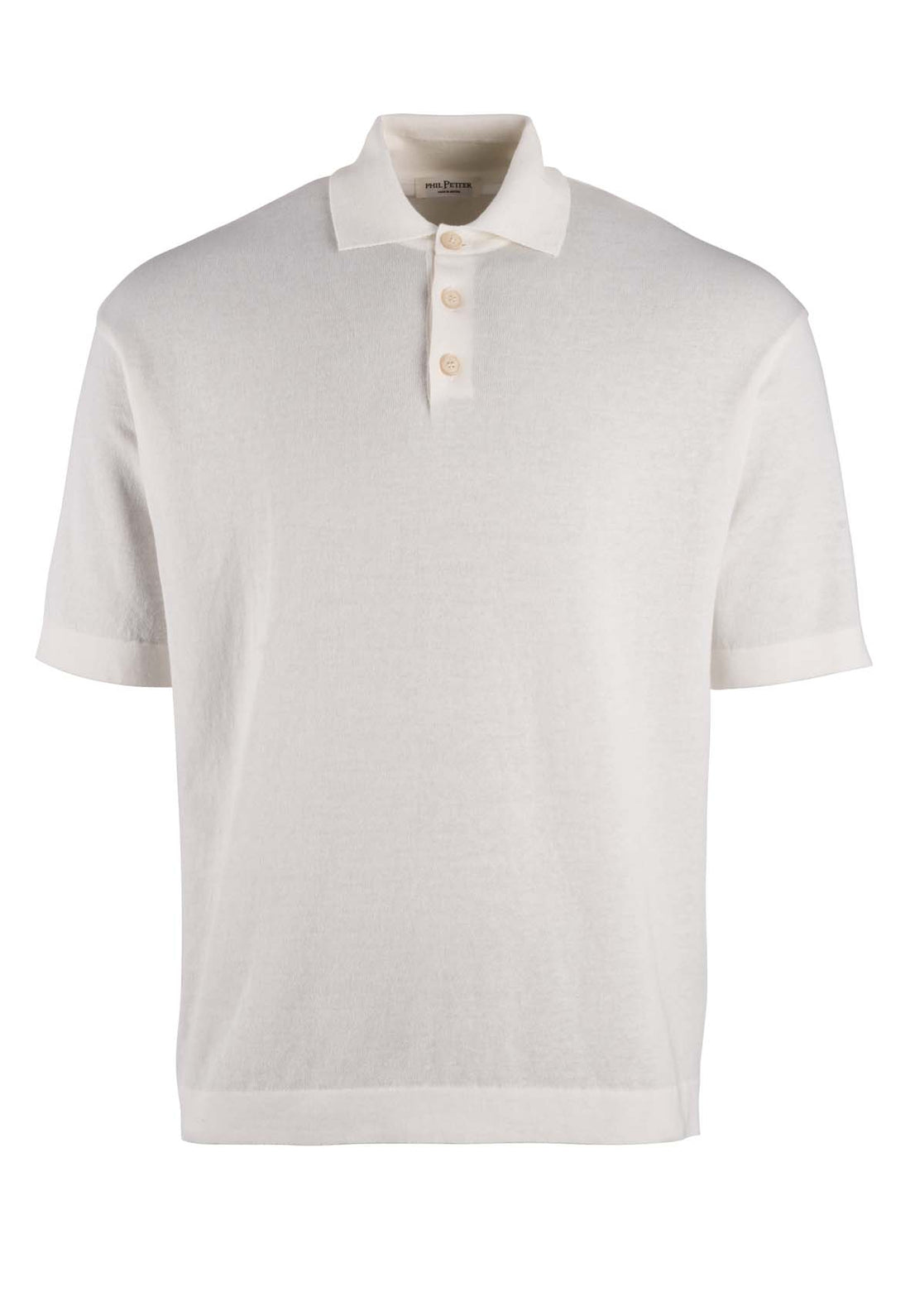Strick-Polo-Shirt aus feinster Baumwolle, kurzarm, Relaxed Fit