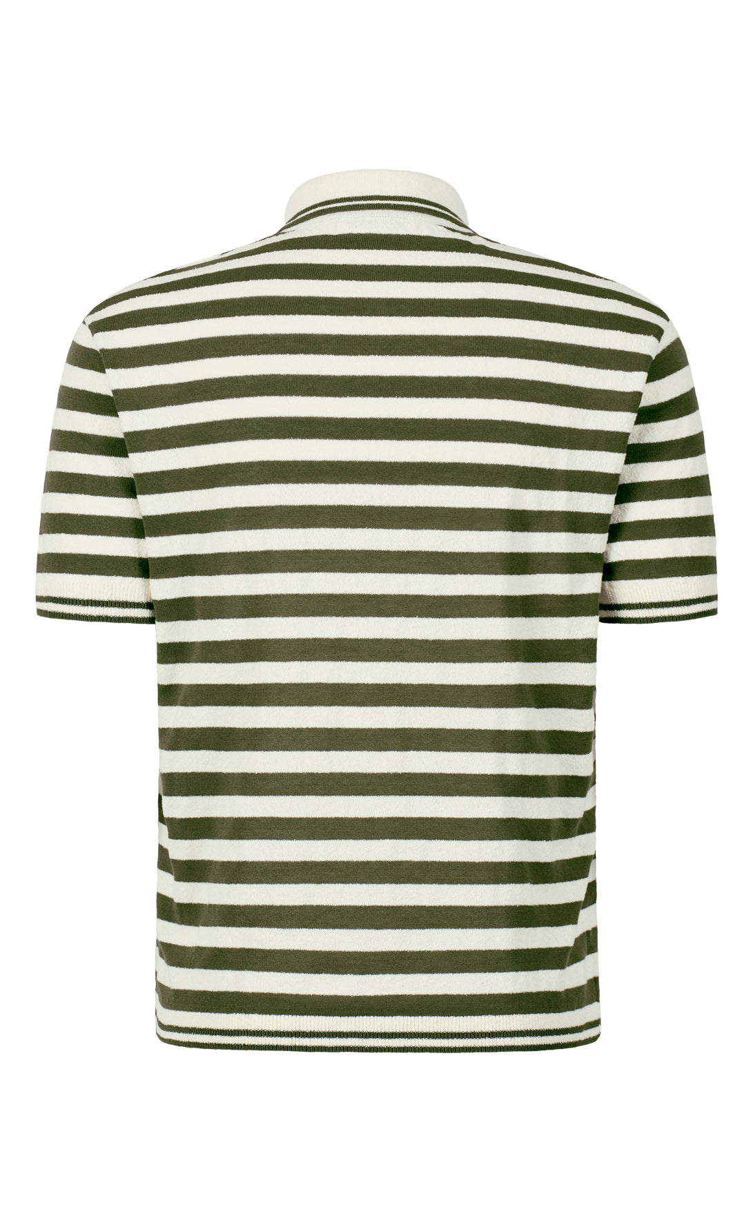 Polo-Strick-Shirt aus  feinstem Baumwoll-Bouclé, Relaxed Fit