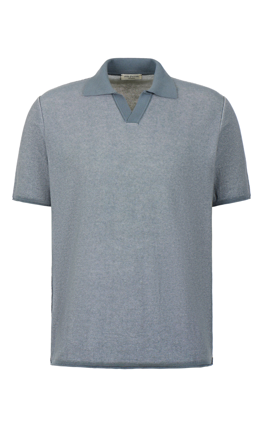 Supersoftes Strick-Polo feinster Baumwolle, Doubleface, Relaxed Fit
