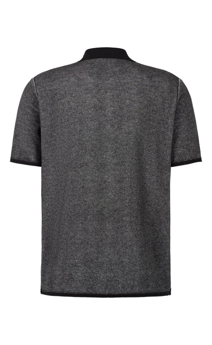 Supersoftes Strick-Polo feinster Baumwolle, Doubleface, Relaxed Fit