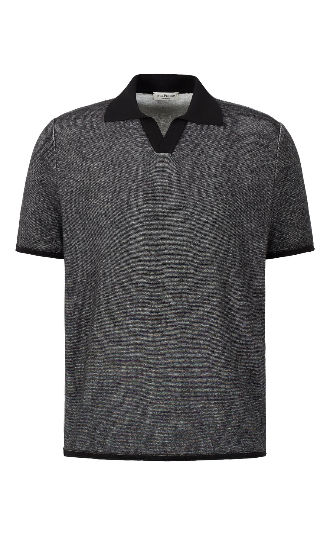 Supersoftes Strick-Polo feinster Baumwolle, Doubleface, Relaxed Fit