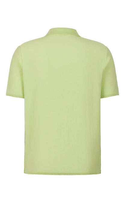 Supersoftes Strick-Polo feinster Baumwolle, Doubleface, Relaxed Fit